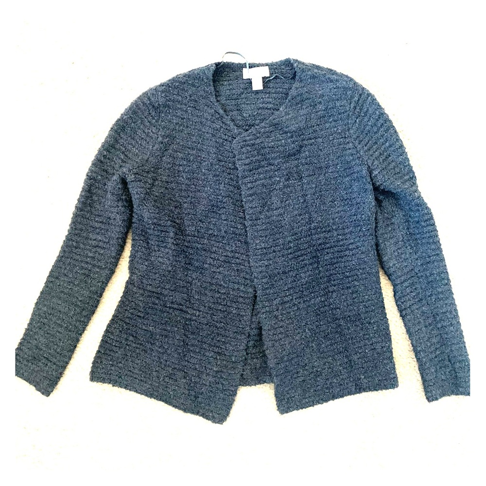 Charcoal grey Loft cardigan, size SP